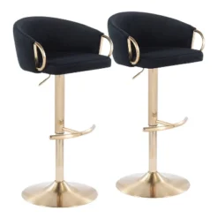 Set Of 2 Claire Barstools - LumiSource -Dine Furniture GUEST ccace8a7 dd92 4eb9 91c6 e7909139378a