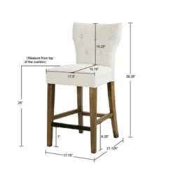 Saffron Tufted Back Counter Height Barstool - Madison Park 13 Saffron Tufted Back Counter Height Barstool - Madison Park -Dine Furniture GUEST ccd080b1 4891 46dc 9014 5f7186a2f843