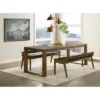 3pc Rasmus Dining Set Chestnut Wire Brush Finish - Boraam -Dine Furniture GUEST cdcf8288 1aa1 4d1b af4a db1b276c7074
