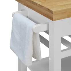 Denver Kitchen Cart White - ClickDecor -Dine Furniture GUEST cf0653b2 d010 4c75 b5d0 b9f823b0fec1