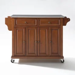 Full Size Stainless Steel Top Kitchen Cart - Crosley -Dine Furniture GUEST cfac73c6 6a3f 40f8 b5cd 3920e223d96c