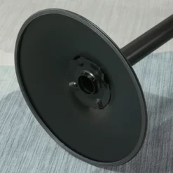 HOMCOM 42"H Rustic Industrial Bar Table Pub Table Elm Wood Top With Metal Base -Dine Furniture GUEST cfbd6704 d949 4003 8e06 59cf0e6e3c21