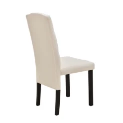 5 PCS Wood Dining Table Set With Faux Marble Tabletop And Upholstered Dining Chairs-ModernLuxe -Dine Furniture GUEST d0e68fce c482 40ef 90c4 daaf1a537930