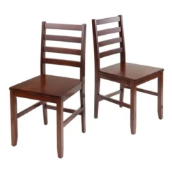 3pc Hamilton Drop Leaf Dining Table With Ladder Back Chairs Wood/Walnut - Winsome 12 3pc Hamilton Drop Leaf Dining Table With Ladder Back Chairs Wood/Walnut - Winsome -Dine Furniture GUEST d154c201 ed64 4f2a a3e3 91cc215b03d3