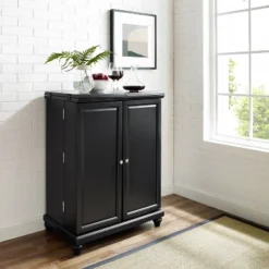 Cambridge Expandable Bar Cabinet Black - Crosley 15 Cambridge Expandable Bar Cabinet Black - Crosley -Dine Furniture GUEST d17d3426 d5cd 452f a211 fb98030588e9