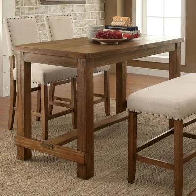 Eliza Rustic Counter Height Table Natural - HOMES: Inside + Out 3 Eliza Rustic Counter Height Table Natural - HOMES: Inside + Out