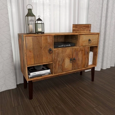 Modern Mango Wood Buffet Brown - Olivia & May 13 Modern Mango Wood Buffet Brown - Olivia & May - Image 11