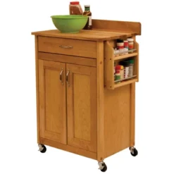 Wood Kitchen Cart In Natural Birch In Brown - Catskill Craftsmen -Dine Furniture GUEST d23042fd 17cd 4d04 9d1d 28528fb79837