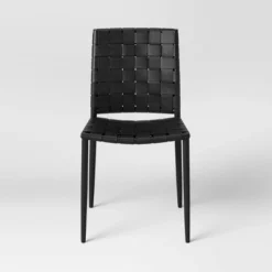 Wellfleet Woven Leather Metal Base Dining Chair - Threshold™ -Dine Furniture GUEST d277a128 5ebe 419f 8c46 04f8da2a89bf