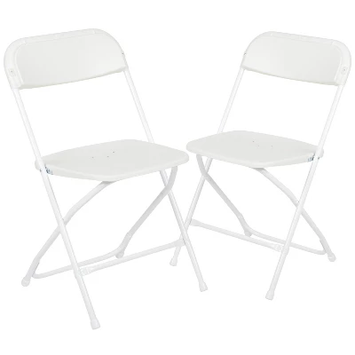 Emma And Oliver Set Of 2 Stackable Folding Plastic Chairs - 650 LB Weight Capacity 21 Emma And Oliver Set Of 2 Stackable Folding Plastic Chairs - 650 LB Weight Capacity - Image 19