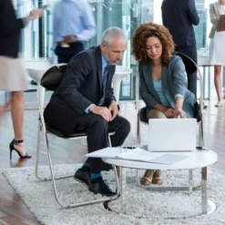 Costway 6 PCS U Shape Folding Chairs Furniture Home Outdoor Picnic Portable Black