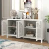 60" Large Storage Space Sideboard With Artificial Rattan Door And Metal Handles - ModernLuxe 1 60" Large Storage Space Sideboard With Artificial Rattan Door And Metal Handles - ModernLuxe -Dine Furniture GUEST d358a030 55f2 4f0e 9f54 66848dbd4141