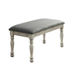 7pc Gordon Transitional Dining Set Antique White/Gray - HOMES: Inside + Out 9 7pc Gordon Transitional Dining Set Antique White/Gray - HOMES: Inside + Out -Dine Furniture GUEST d551a4ee 16ca 4cab b165 f9ef334fa6b2