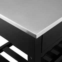 Chloe Stainless Steel Top Kitchen Island Cart - Crosley -Dine Furniture GUEST d6ce556e c17a 4641 824c 14eed8c282e7