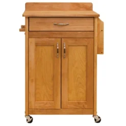 Wood Kitchen Cart In Natural Birch In Brown - Catskill Craftsmen -Dine Furniture GUEST d73ff62d 5407 4fac b9dc 2a42df93bd21