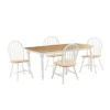 5pc Farmhouse Dining Set White/Natural - Boraam 1 5pc Farmhouse Dining Set White/Natural - Boraam -Dine Furniture GUEST d81646a3 71f7 4340 90f4 8f96e234a8d1