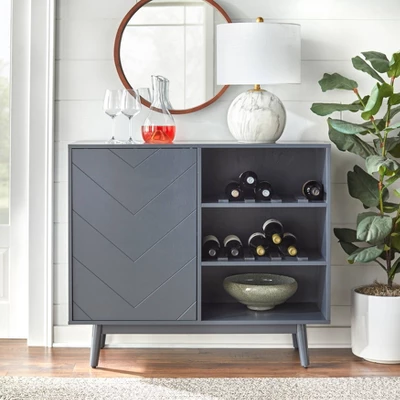 Vivian Mid-Century Modern Wine Buffet - Buylateral 3 Vivian Mid-Century Modern Wine Buffet - Buylateral