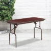 Flash Furniture 4-Foot Mahogany Melamine Laminate Folding Banquet Table -Dine Furniture GUEST da0f7279 7589 43e2 900c e99eb947c0e6