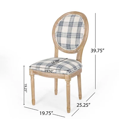 Set Of 2 Phinnaeus French Country Fabric Dining Chairs - Christopher Knight Home 8 Set Of 2 Phinnaeus French Country Fabric Dining Chairs - Christopher Knight Home - Image 6