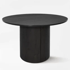 Dwen 46'' KD Manufactured Wood Foild With Grain Paper Round Top Pedestal Dining Table- The Pop Maison -Dine Furniture GUEST da7137a0 f8b8 4d42 8a20 e4aa2946aaa0