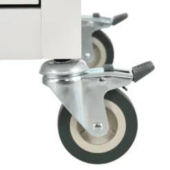 54.3 Inch Width Kitchen Island Cart With Solid Wood Top, 4 Door Cabinet, Two Drawers, Spice Rack And Locking Wheels-ModernLuxe -Dine Furniture GUEST daad5d80 6839 4f3a 94fb 1dc4b6ecfda4