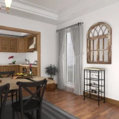 Industrial Metal Rectangle Wine Rack Black - Olivia & May -Dine Furniture GUEST db1a0e15 2112 408f bc28 0250ef98ffc8