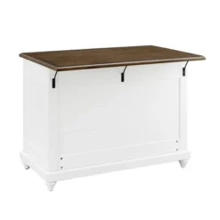 Mona Kitchen Island With 2 Stools White - Dorel Living -Dine Furniture GUEST db334926 3227 4c89 afec 2f3c9bc946b0