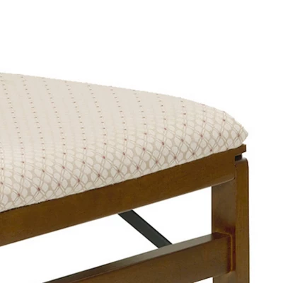 Set Of 2 Contemporary Upholstered Back Folding Chair Fruitwood Brown - Stakmore 4 Set Of 2 Contemporary Upholstered Back Folding Chair Fruitwood Brown - Stakmore - Image 2