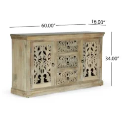 Horeb Boho Handcrafted Mango Wood 3 Drawer Sideboard Antique White - Christopher Knight Home 19 Horeb Boho Handcrafted Mango Wood 3 Drawer Sideboard Antique White - Christopher Knight Home -Dine Furniture GUEST dc1842a9 245f 4aae 82a0 a75817a6e5ed