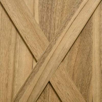 HOMCOM 32" Farmhouse Barn Door Style Sideboard, Buffet Storage Cabinet Coffee Bar For Living Room Or Entryway 7 HOMCOM 32" Farmhouse Barn Door Style Sideboard, Buffet Storage Cabinet Coffee Bar For Living Room Or Entryway - Image 5