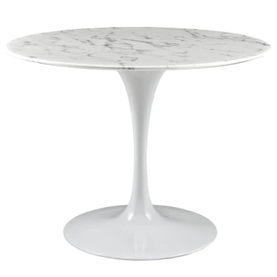 Lippa Round Artificial Marble Dining Table - Modway 9 Lippa Round Artificial Marble Dining Table - Modway - Image 7