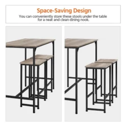 Yaheetech Industrial Counter Height Table Set For Dining Room 14 Yaheetech Industrial Counter Height Table Set For Dining Room -Dine Furniture GUEST df8f765e 6fe9 49d5 8663 0f29670520e0