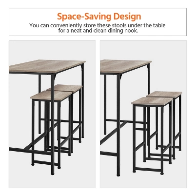 Yaheetech Industrial Counter Height Table Set For Dining Room 8 Yaheetech Industrial Counter Height Table Set For Dining Room - Image 6