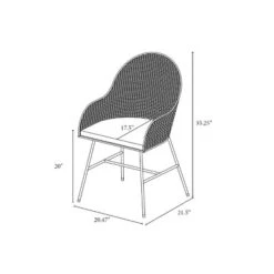 Landis Woven Backed Dining Chair With Cushion Natural - Threshold™ -Dine Furniture GUEST df94fefc 27db 465a bf7c cdcc6a70828f