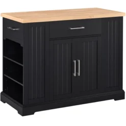 Yaheetech 36″ H Wooden Kitchen Island Modern Storage Cabinet With Drawer -Dine Furniture GUEST e068af9b 9bfe 48a5 a75a 620200168bb8