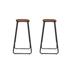 Set Of 2 Easton Saddle Counter Height Barstools Brown/Black - Acessentials -Dine Furniture GUEST e0aa9f22 51c2 40d4 b2a2 2e011526f74a