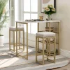 Modernluxe 3-piece Dining Set With Faux Marble Countertop And Bar Stools-Modern 2 Modernluxe 3-piece Dining Set With Faux Marble Countertop And Bar Stools-Modern -Dine Furniture GUEST e0c7ff3b c8a7 462e a056 edd9b889793b