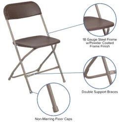 Emma And Oliver Set Of 2 Stackable Folding Plastic Chairs - 650 LB Weight Capacity 24 Emma And Oliver Set Of 2 Stackable Folding Plastic Chairs - 650 LB Weight Capacity -Dine Furniture GUEST e0db6ab5 ff28 446c a1b4 00ebe67fcb77