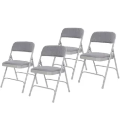 Set Of 4 Deluxe Fabric Padded Folding Chairs With Frame - Hampden Furnishings -Dine Furniture GUEST e15cef73 678a 4ae0 97f2 3b716f911323