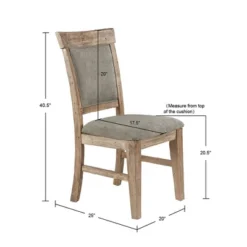 Set Of 2 Oliver Dining Side Chair Natural/Gray 21 Set Of 2 Oliver Dining Side Chair Natural/Gray -Dine Furniture GUEST e1982fef b2b4 4f9b 80b9 a1d62fbb0575
