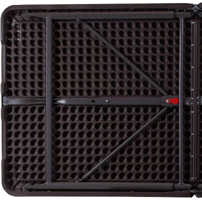 Emma And Oliver 4-Foot Height Adjustable Bi-Fold Dark Gray Plastic Folding Table With Handle 8 Emma And Oliver 4-Foot Height Adjustable Bi-Fold Dark Gray Plastic Folding Table With Handle - Image 6