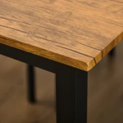 HOMCOM 5 Piece Modern Industrial Dining Table And Chairs Set For Small Space, Kitchen, Dining Room -Dine Furniture GUEST e44a525b 3a6e 41b8 b8bb 7eb773edd54e