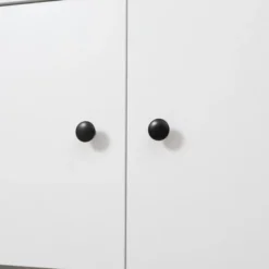 HOMCOM 71" Kitchen Buffet With Hutch, Pantry Storage Cabinet With Shelves, Open Microwave Countertop For Dining Room, Living Room, White -Dine Furniture GUEST e53b17cc c665 4044 8590 92868801de3c