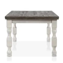 7pc Cambrien Rustic Farmhouse Dining Set Antique White/Gray - HOMES: Inside + Out -Dine Furniture GUEST e5a4e396 9adb 44bd bbfe 5c09d5e5d2ad