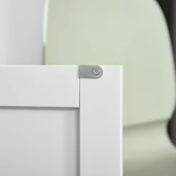 HOMCOM 48" Modern Kitchen Island Cart On Wheels With Storage Drawers, Rolling Utility Cart With Adjustable Shelves, Cabinets And Towel Rack -Dine Furniture GUEST e5e811b8 fe82 4e2e bc34 4579dfb148ef