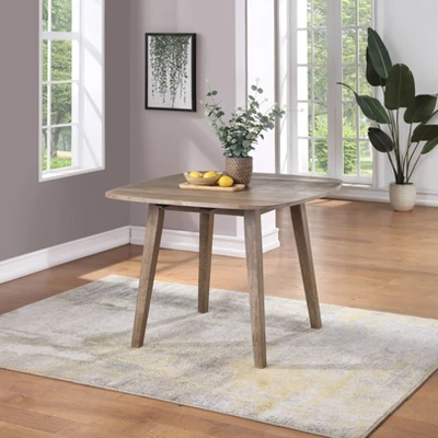 Boulder Extendable Dining Table Wire Brush Barnwood Brown - Boraam 5 Boulder Extendable Dining Table Wire Brush Barnwood Brown - Boraam - Image 3