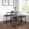 5pc Riley Mid-Century Metal Counter Height Dining Set - Vifah -Dine Furniture GUEST e737fdc1 be15 4e7a 8c00 ef36e33755b5