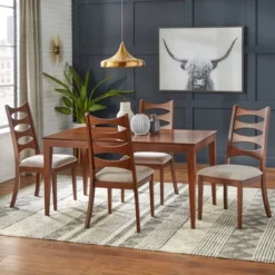 Lydon Dining Table Walnut - Lifestorey 8 Lydon Dining Table Walnut - Lifestorey -Dine Furniture GUEST e7725ca5 08f7 46b8 927d ab370388632d