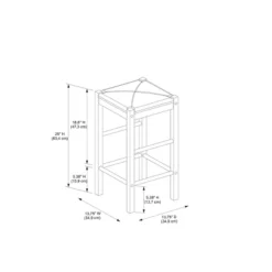 3pc Lancer Tavern Counter Height Table Dining Set - Linon -Dine Furniture GUEST e8568e9b 83c6 4d9b baa3 e9a4bbc20e68