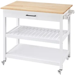 Yaheetech Rolling Kitchen Island Microwave Oven Stand With 3 Shelves And Worktop 19 Yaheetech Rolling Kitchen Island Microwave Oven Stand With 3 Shelves And Worktop -Dine Furniture GUEST e880f30f 2a81 417d b3a7 fa72aaeeb011